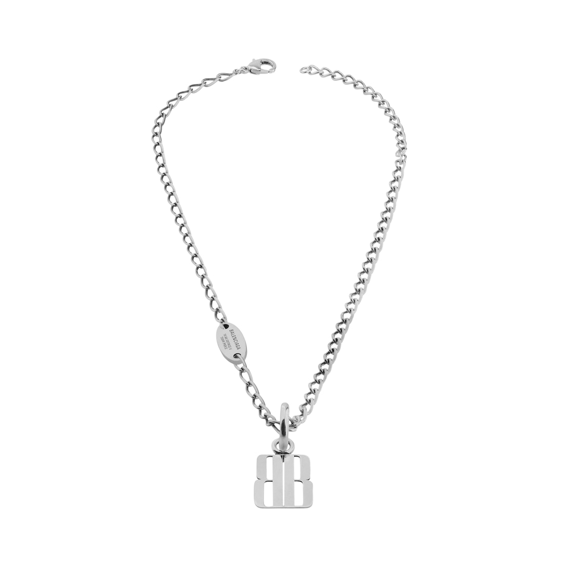 Balenciaga Collar Fino Nano en Plateado Tienda