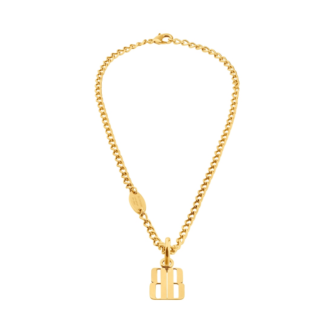 Balenciaga Collar Fino Nano en Dorado