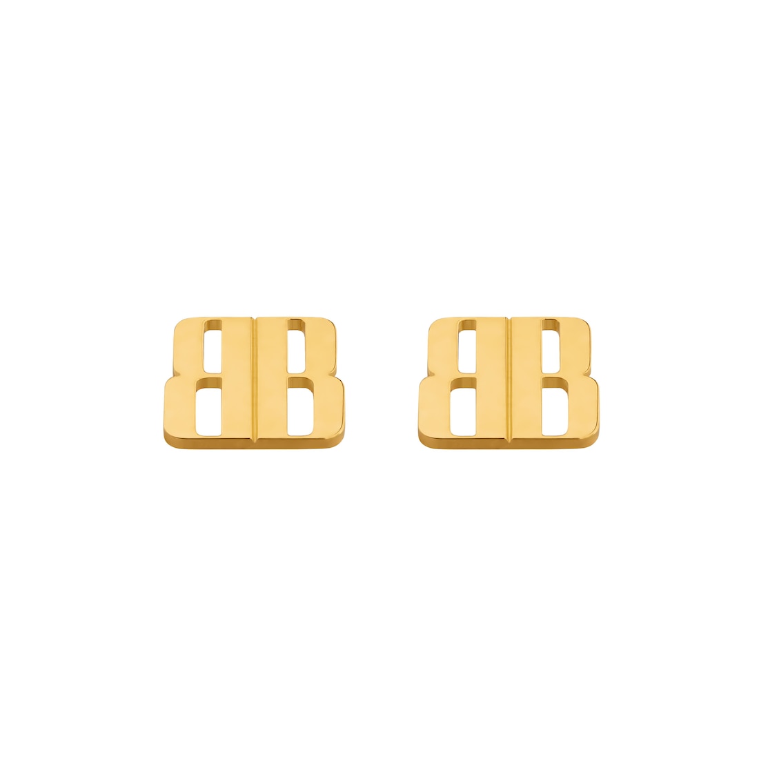 Balenciaga Pendientes De Botón Nano en Dorado