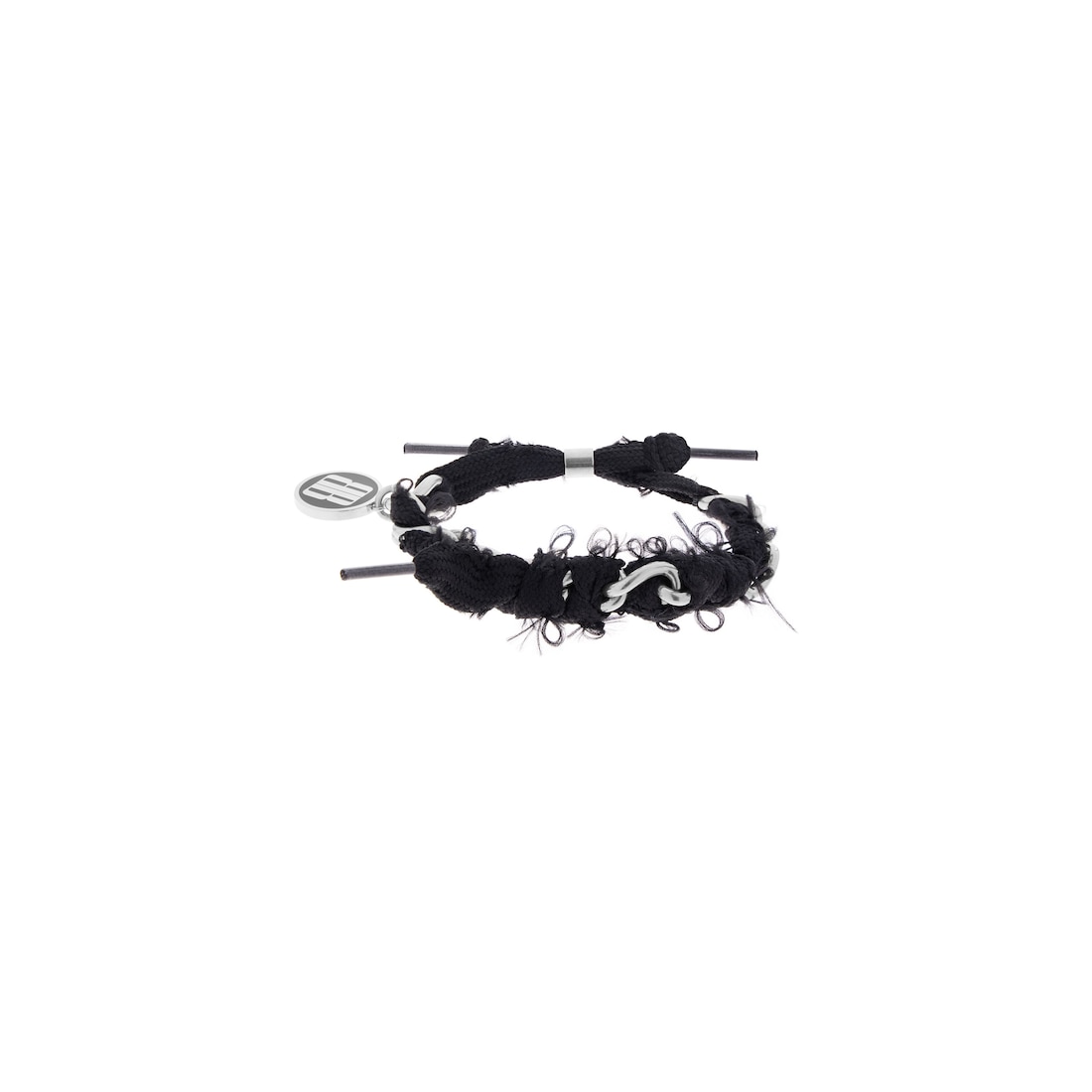 Balenciaga Pulsera Nano Lace para Mujer en Plateado Antiguo/negro Oferta especial