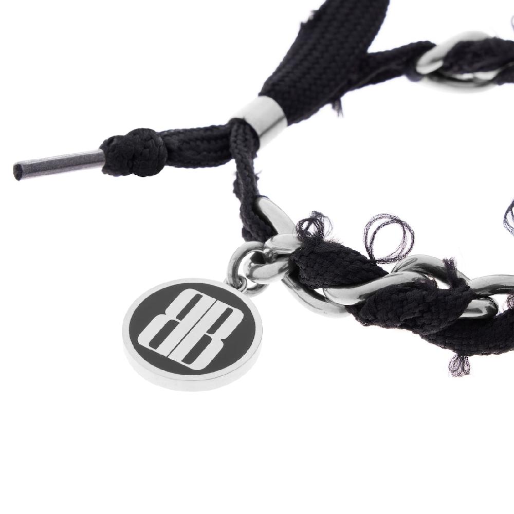 Balenciaga Pulsera Nano Lace para Mujer en Plateado Antiguo/negro Oferta especial