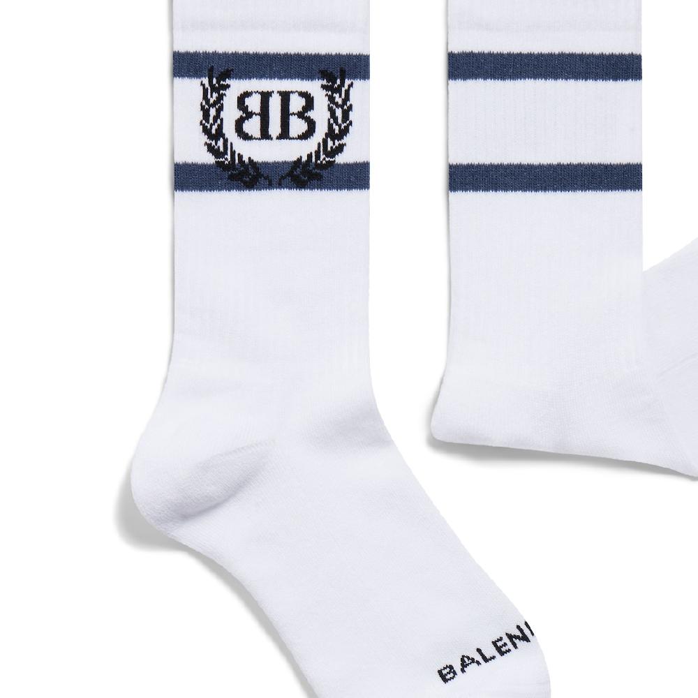 Balenciaga Calcetines Laurel Classic en Blanco/azul Promoción por tiempo limitado