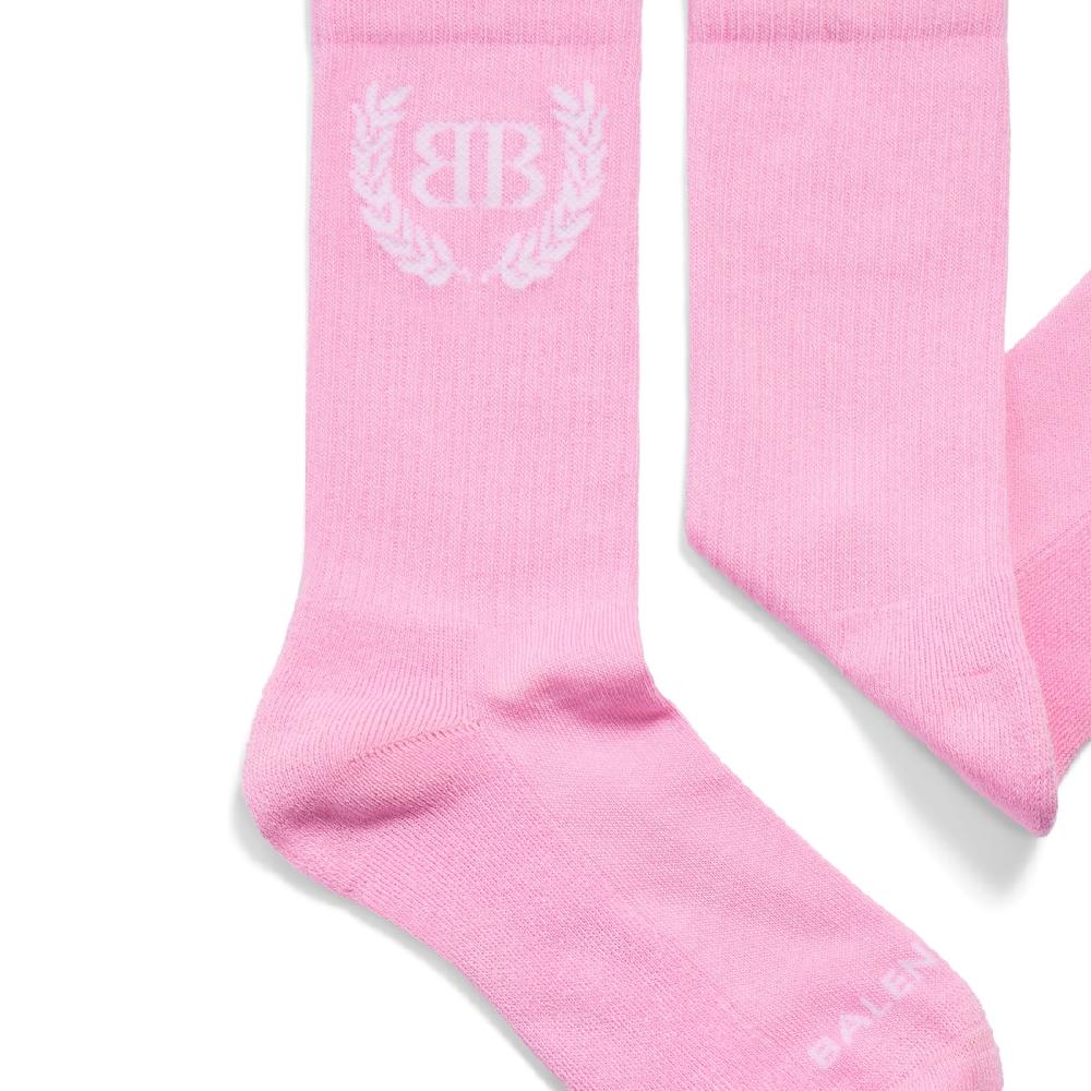 Balenciaga Calcetines Laurel Classic en Rosa Bebé/blanco Oferta especial de fábrica