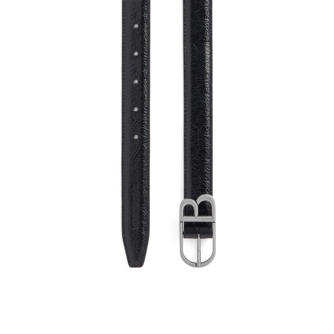Balenciaga Cinturón Classic B para Mujer en Negro