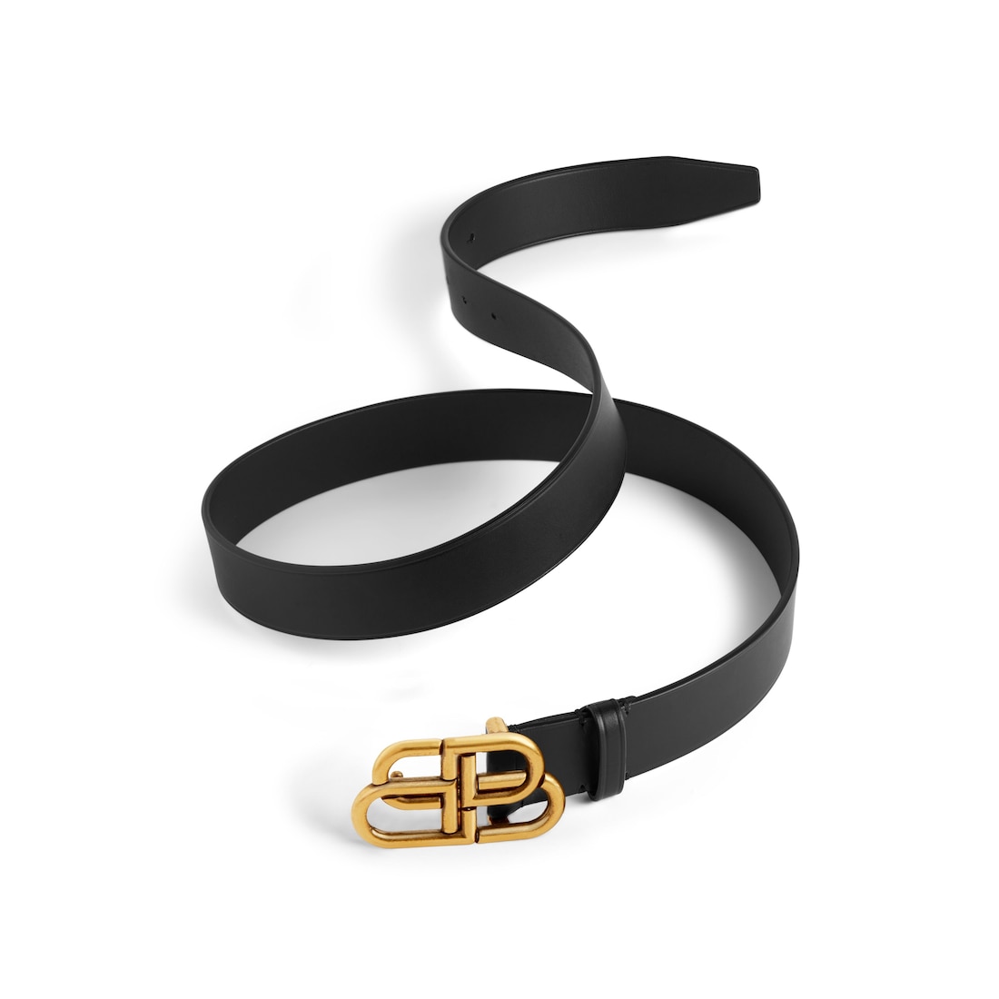 Balenciaga Cinturón Fino Bb para Mujer en Negro Grandes ahorros