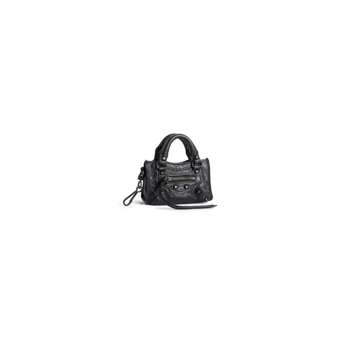 Balenciaga Microcharm Para Bolso Le City para Mujer en Negro Venta caliente