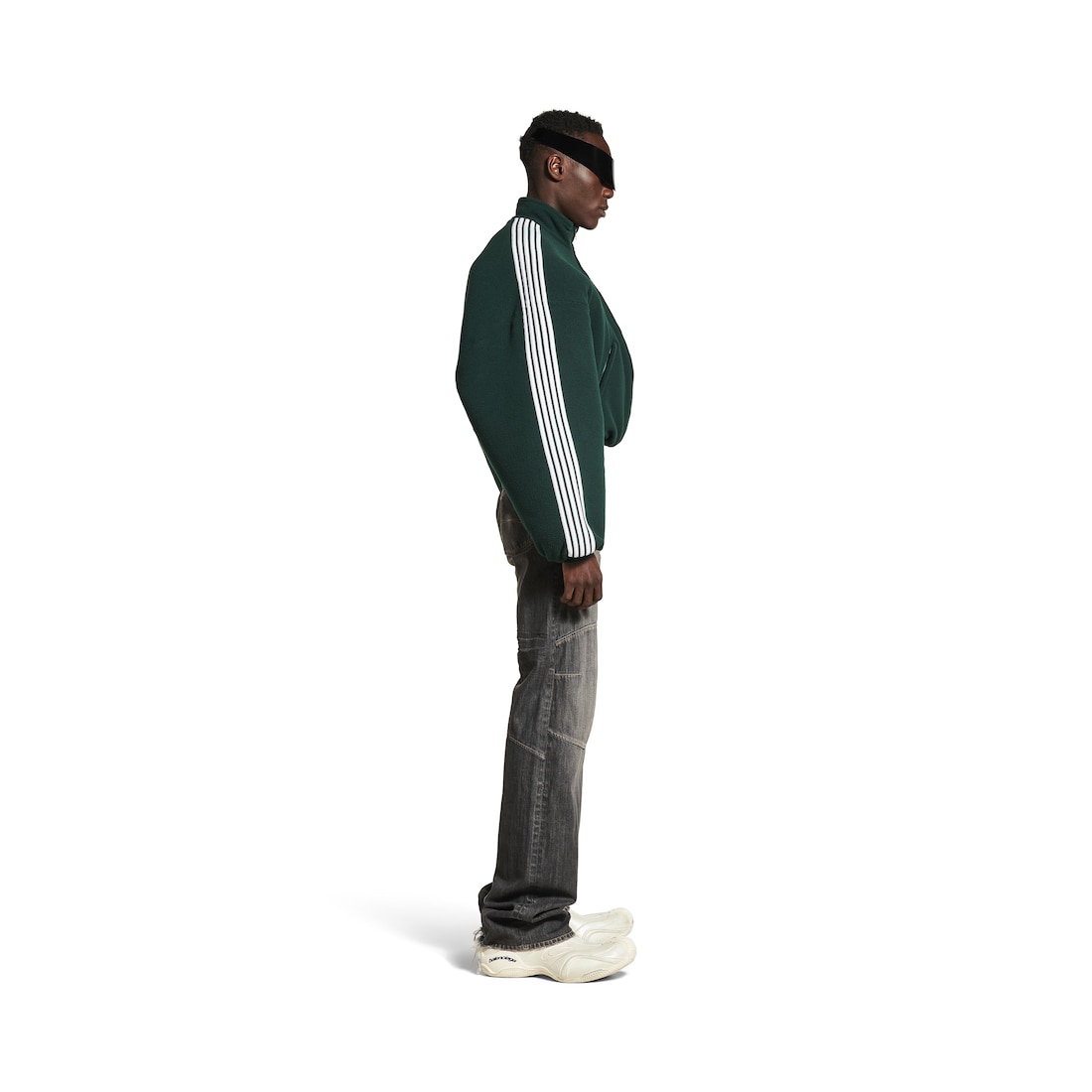 Balenciaga Chaqueta Con Cremallera Round Loop Sports Icon en Verde Ciprés En oferta