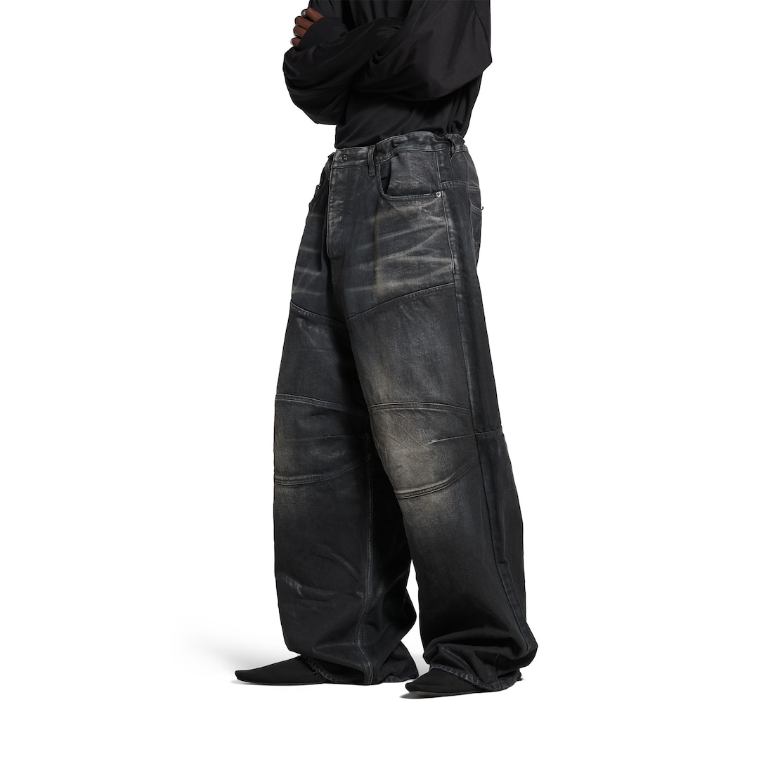 Balenciaga Pantalón Baggy para Hombre en Negro Gran oferta
