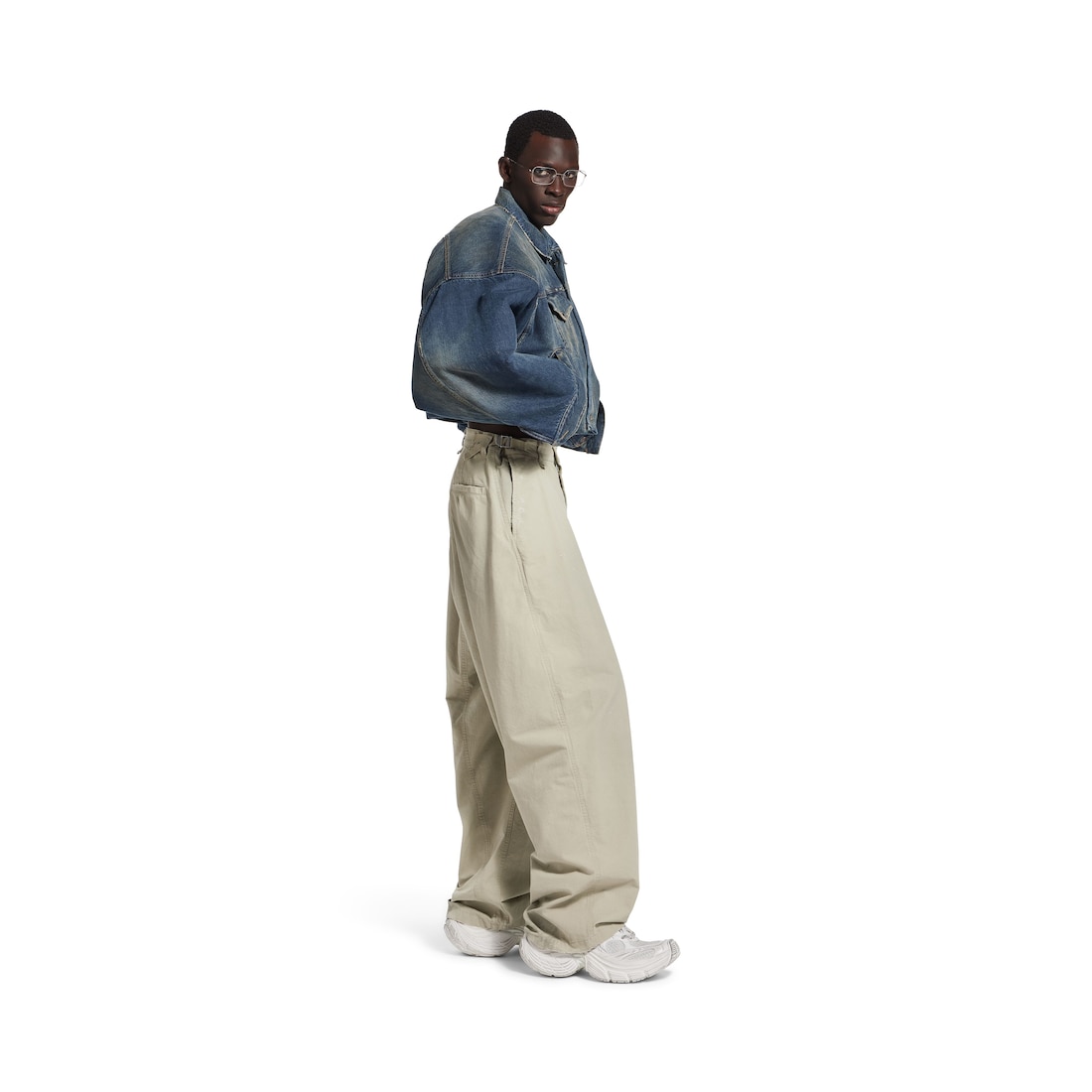 Balenciaga Pantalón Minimal Cargo para Hombre en Beige Rebajas de fábrica
