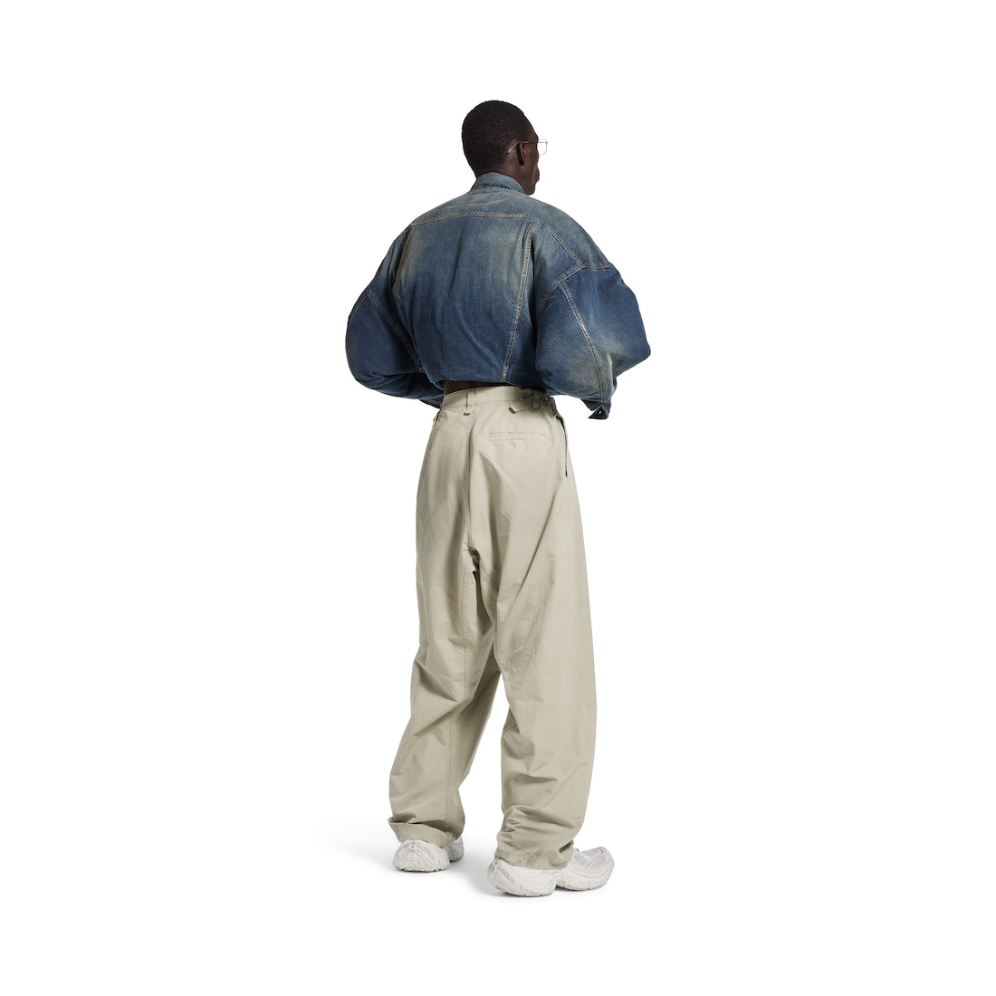 Balenciaga Pantalón Minimal Cargo para Hombre en Beige Rebajas de fábrica