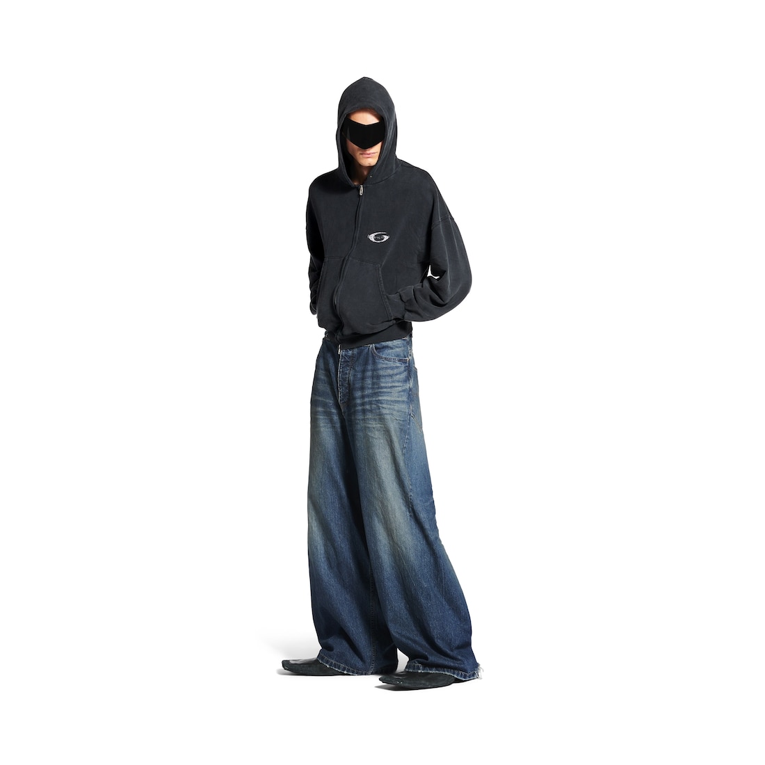 Balenciaga Pantalón Baggy para Hombre en Azul Intenso