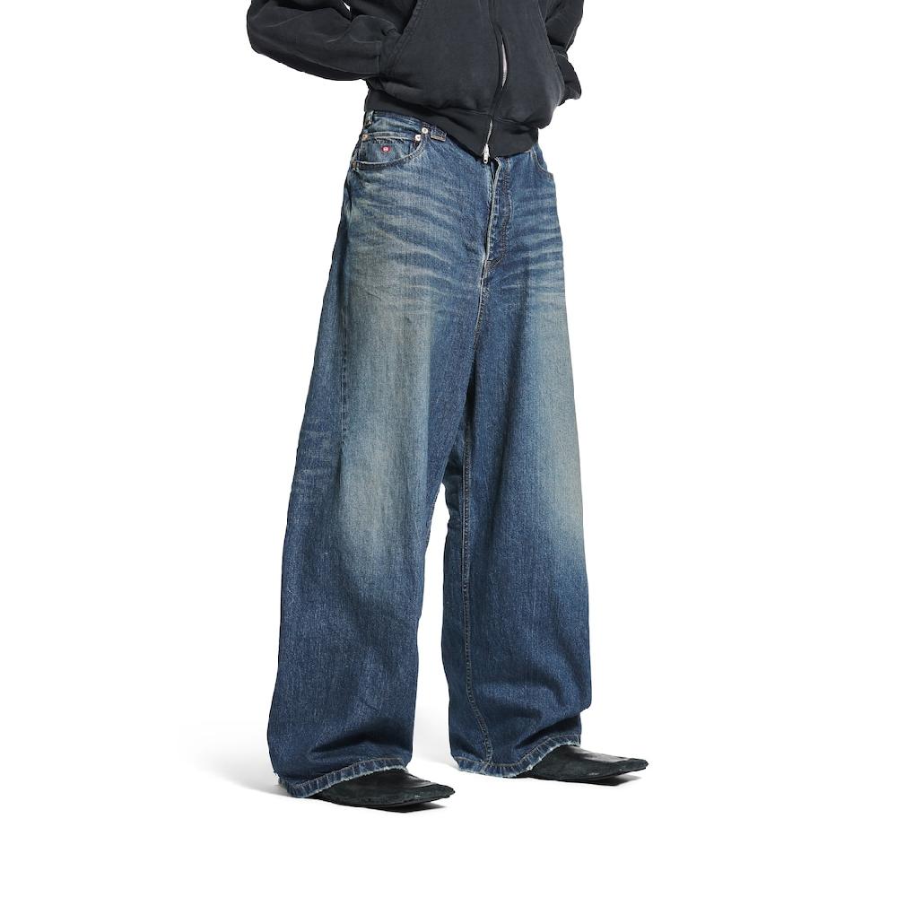 Balenciaga Pantalón Baggy para Hombre en Azul Intenso Descuento