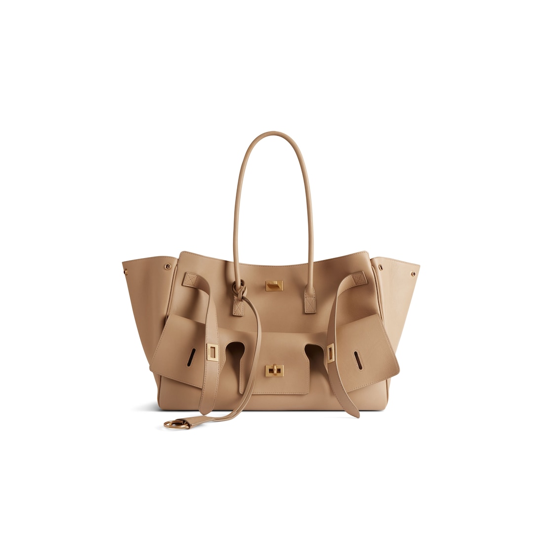 Balenciaga Bolso Carry All Bel Air Mediano para Mujer en Café Con Leche