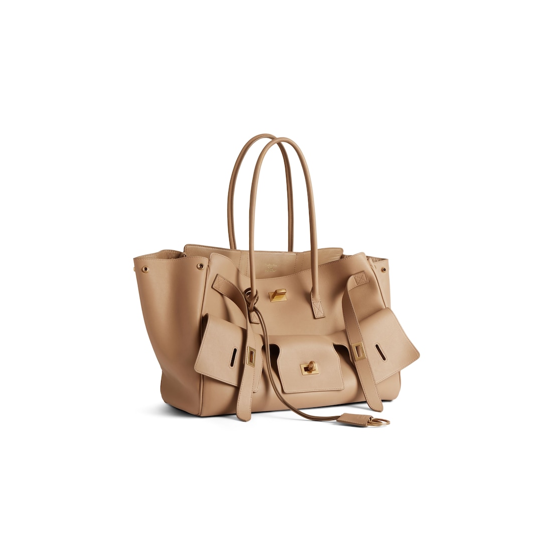 Balenciaga Bolso Carry All Bel Air Mediano para Mujer en Café Con Leche ÚLTIMAS EDICIONES