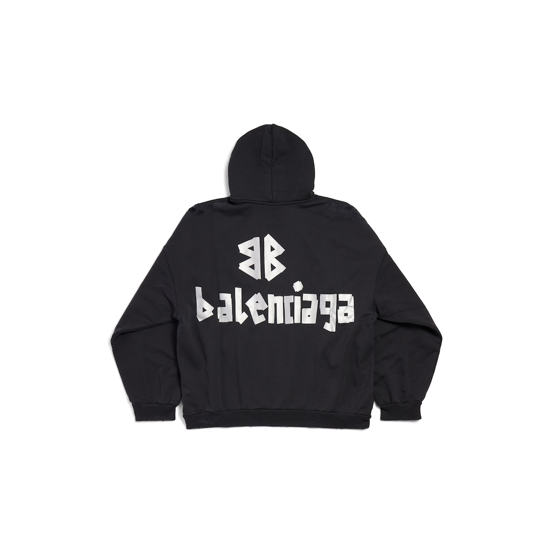 Balenciaga Hoodie New Tape Type Oversize en Negro Último día