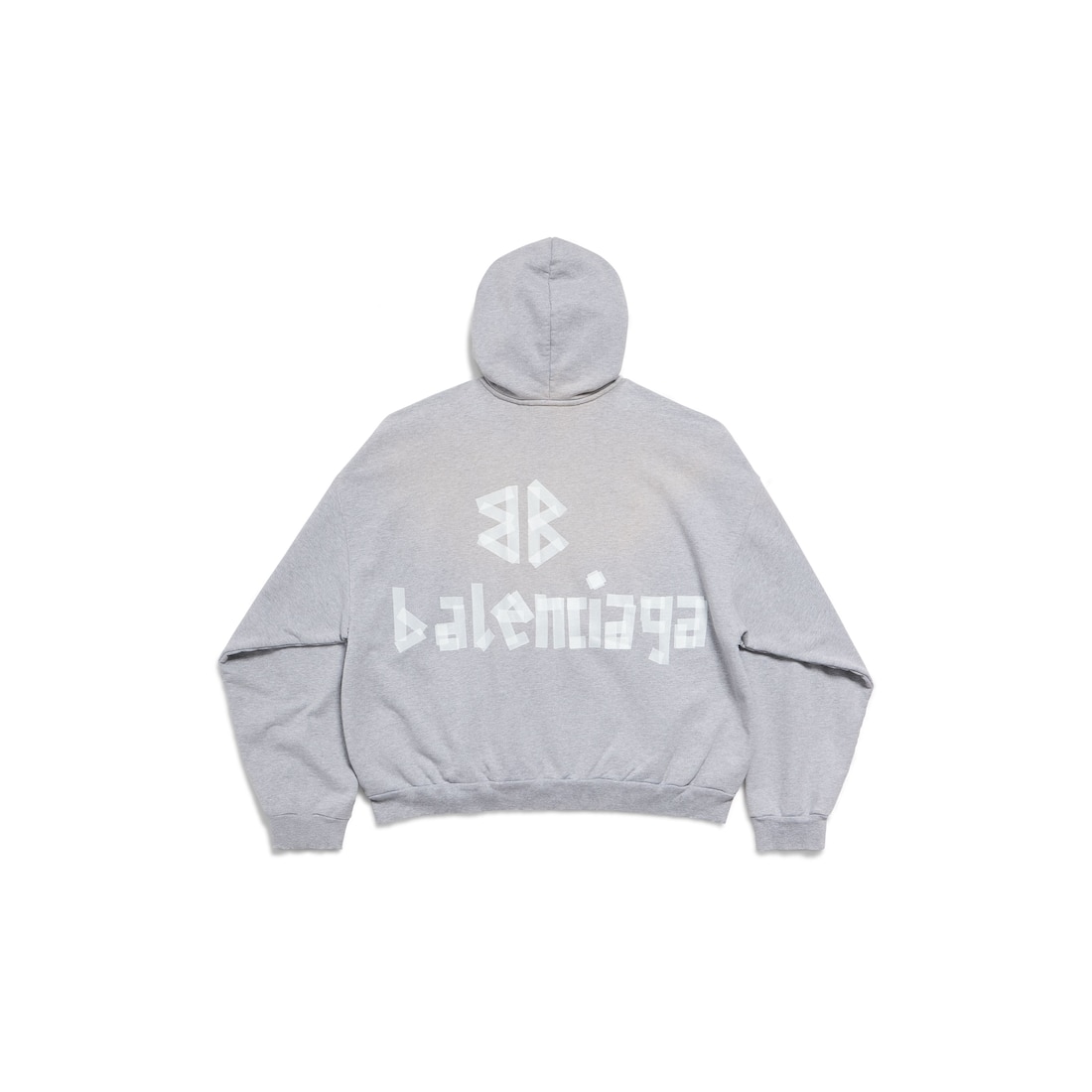 Balenciaga Hoodie Con Bolsillo Rasgado New Tape Type Tr para Hombre en Gris Precio de fábrica