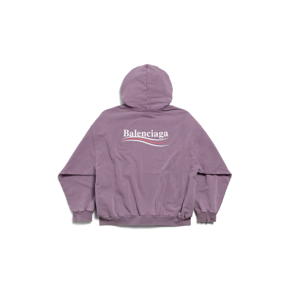 Balenciaga Hoodie Political Campaign Medium Fit para Hombre en Morado Degradado Superdescuento