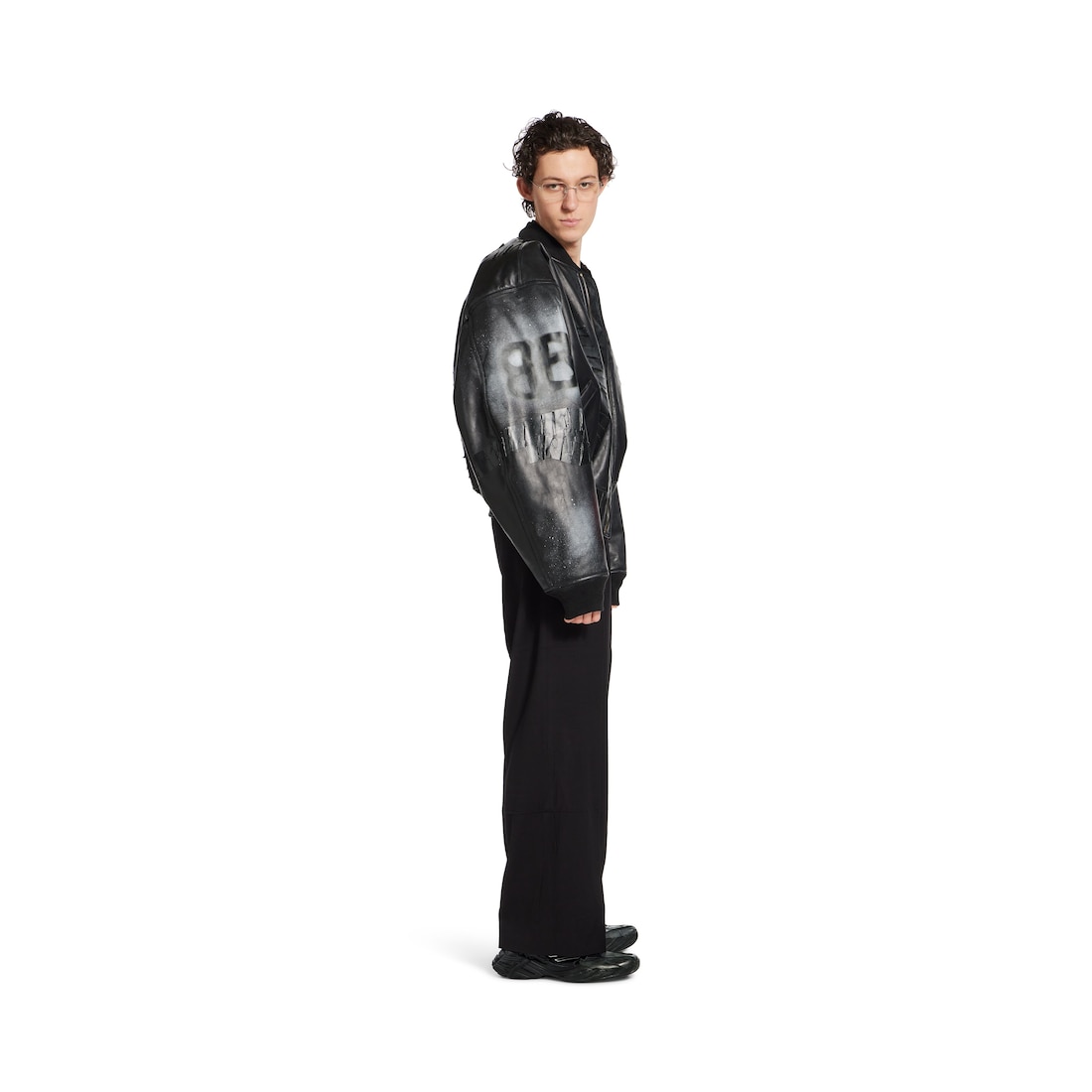 Balenciaga Chaqueta Bomber para Hombre en Negro Envío internacional gratuito