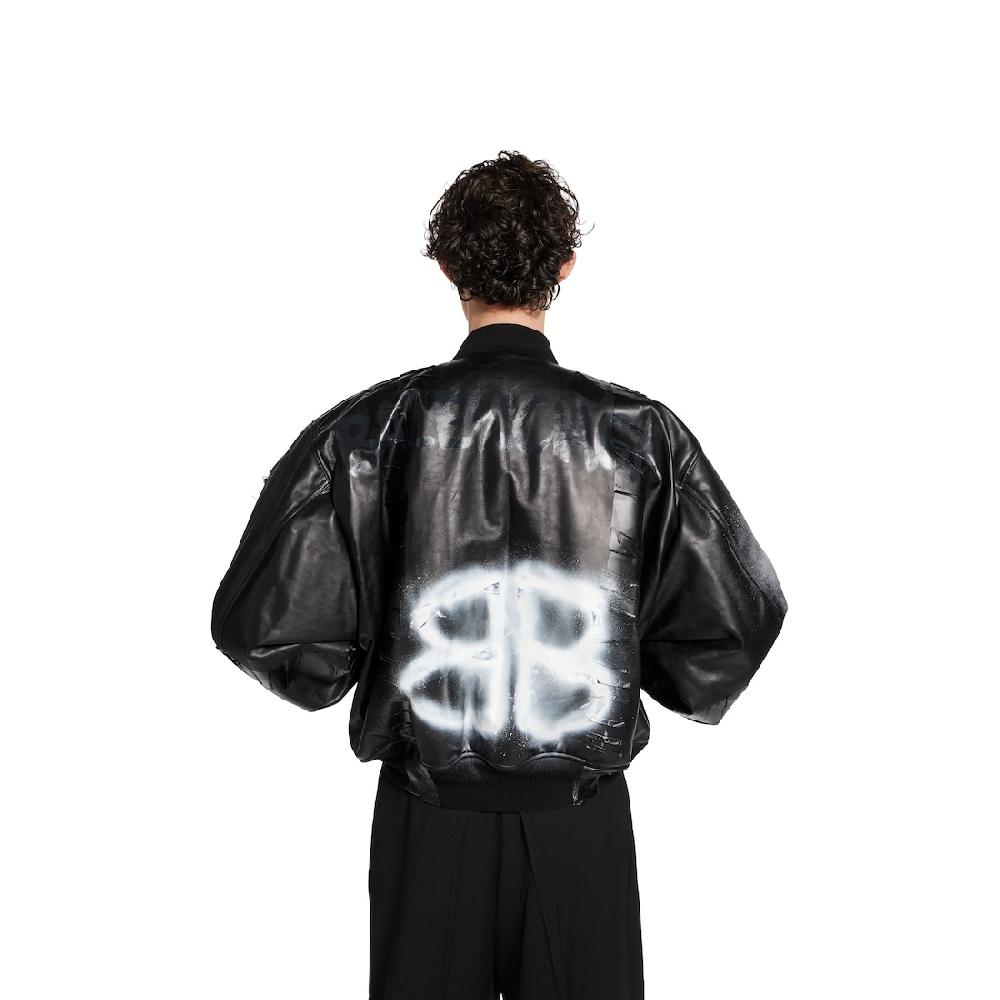Balenciaga Chaqueta Bomber para Hombre en Negro Envío internacional gratuito