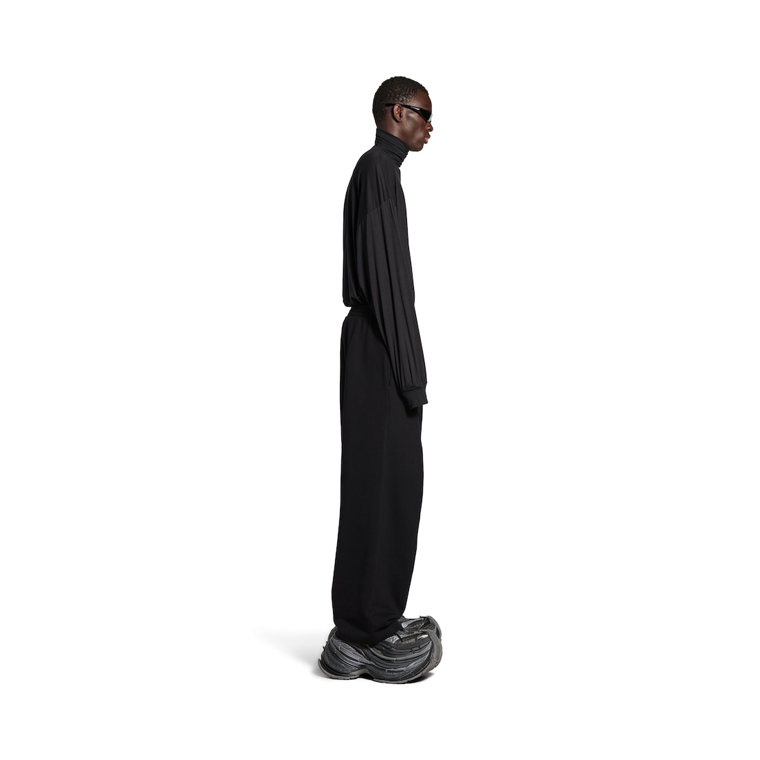 Balenciaga Pantalón De Chándal Baggy Bb Garderobe para Hombre en Negro Tienda de fábrica