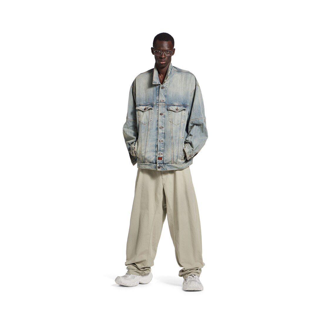 Balenciaga Chaqueta Oversized para Hombre en Azul