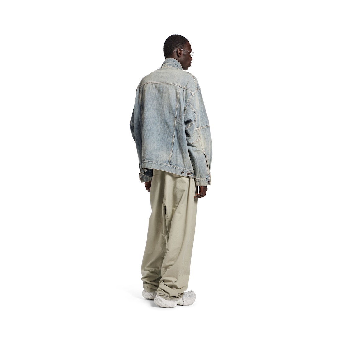 Balenciaga Chaqueta Oversized para Hombre en Azul Limitado a 3 días