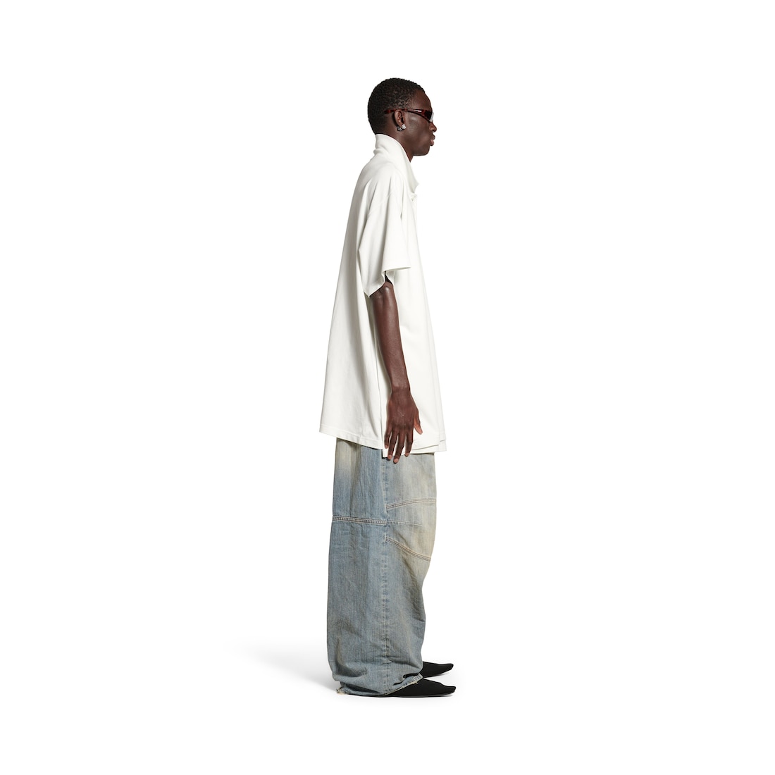 Balenciaga Polo Intertwined para Hombre en Blanco Descuentos del mes