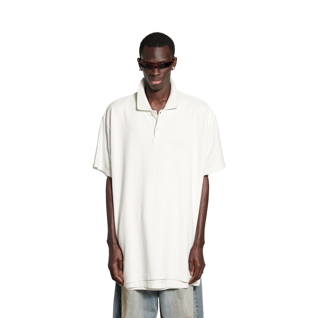 Balenciaga Polo Intertwined para Hombre en Blanco Descuentos del mes