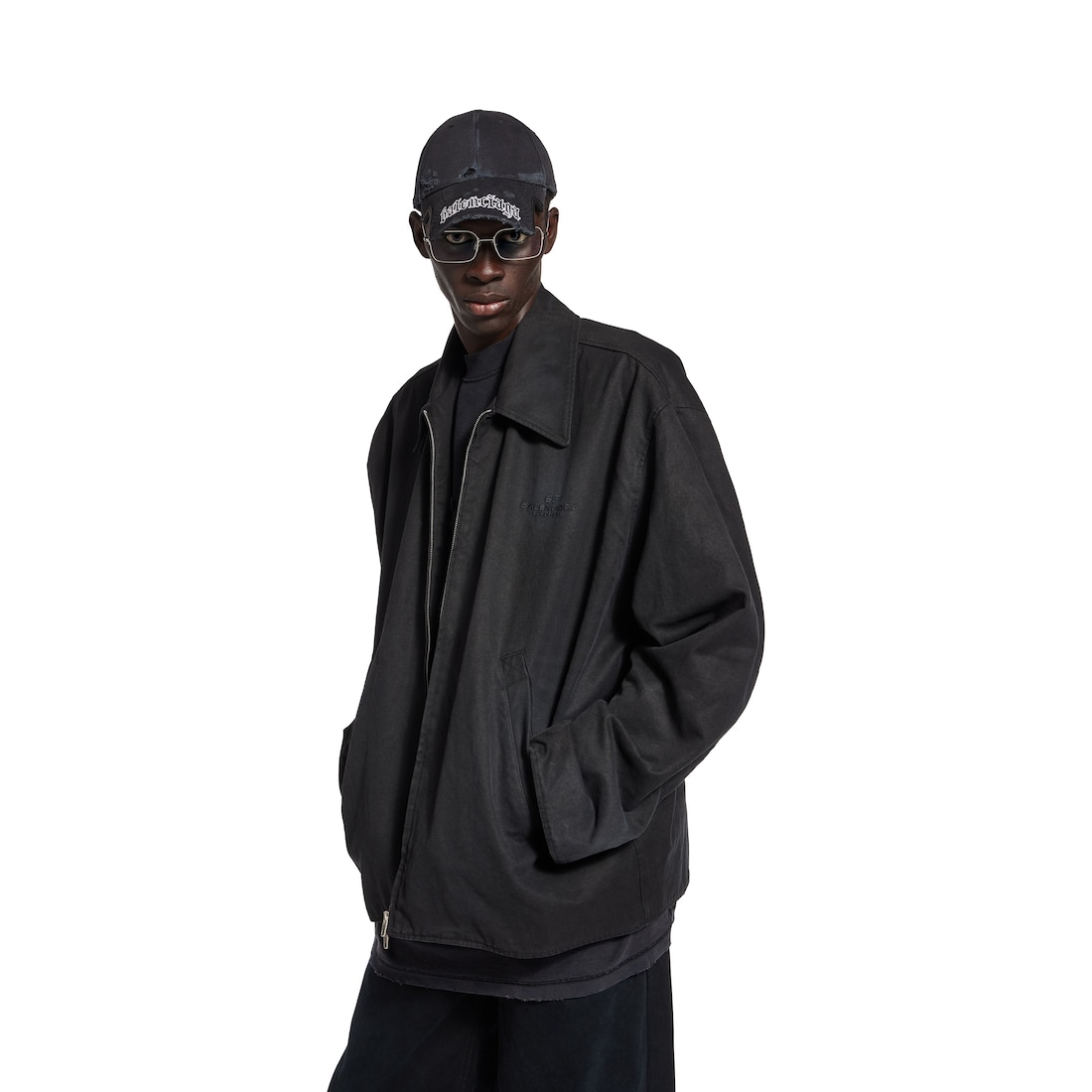 Balenciaga Chaqueta Con Cremallera para Hombre en Negro Oferta exclusiva