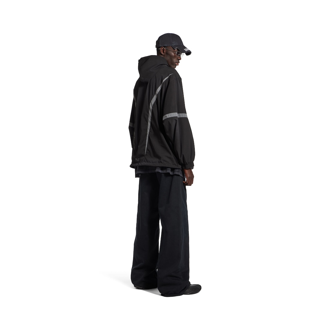 Balenciaga Chaqueta Tracksuit Ancha Loop Sports Icon para Hombre en Negro/gris Ofertas de temporada