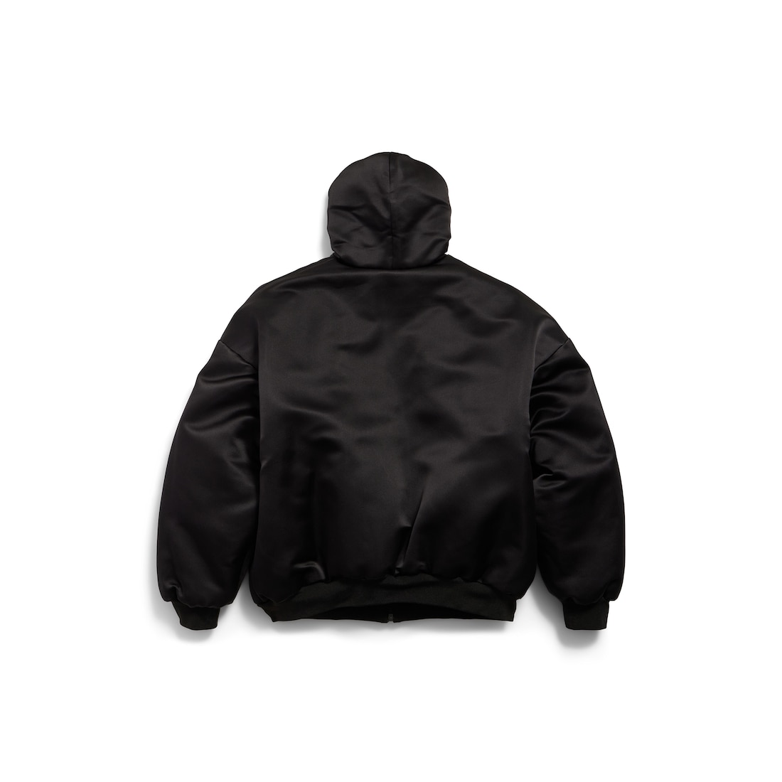 Balenciaga Chaqueta Hoodie Acolchada en Negro Ofertas especiales