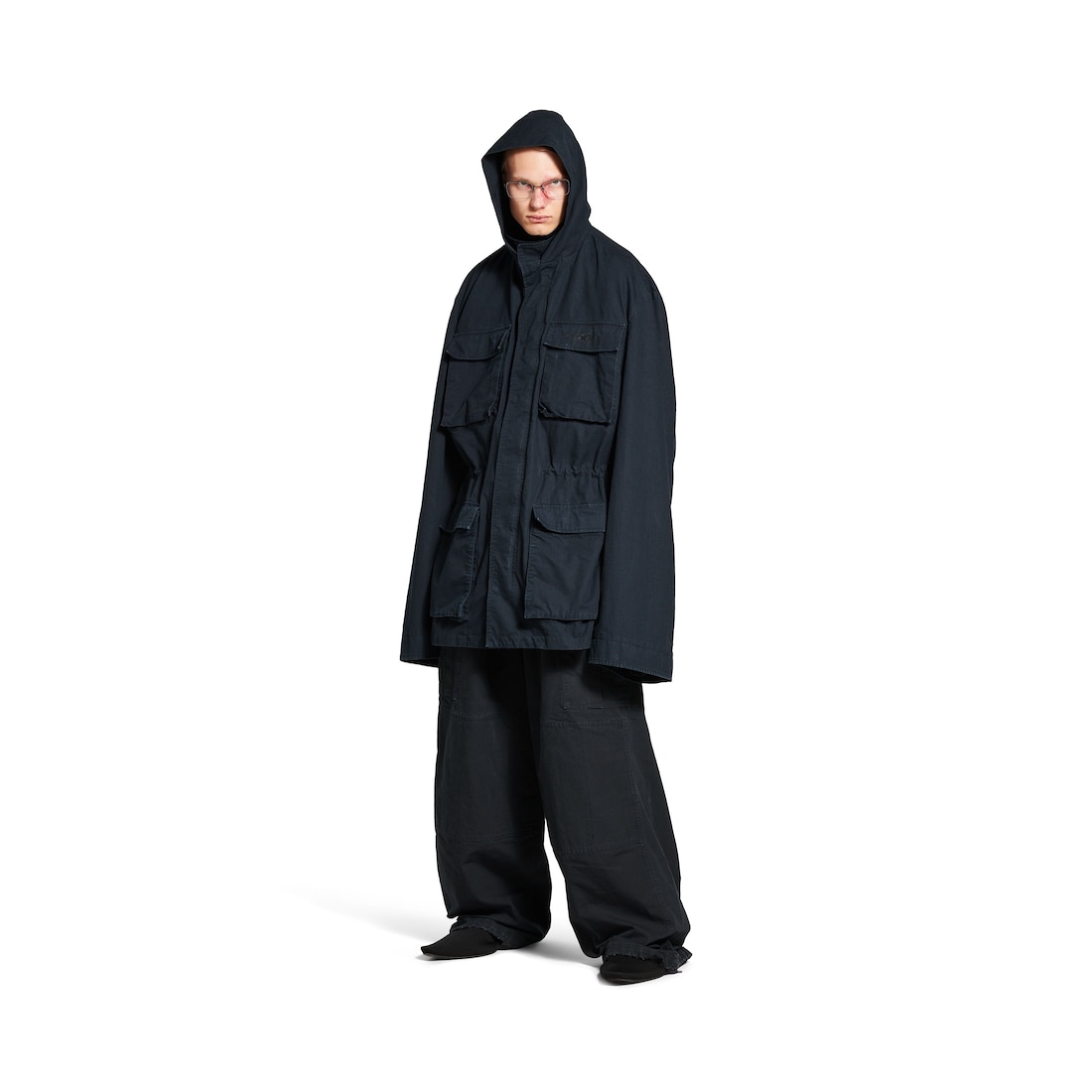Balenciaga Parka Uniform para Hombre en Tinta