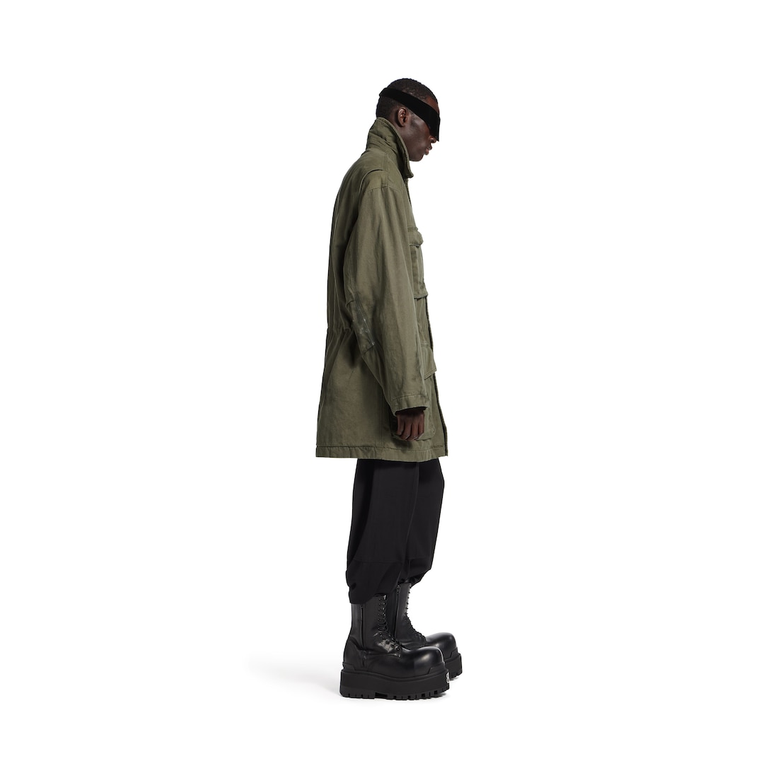 Balenciaga Parka Disproportionate para Hombre en Verde Precio ultrabajo