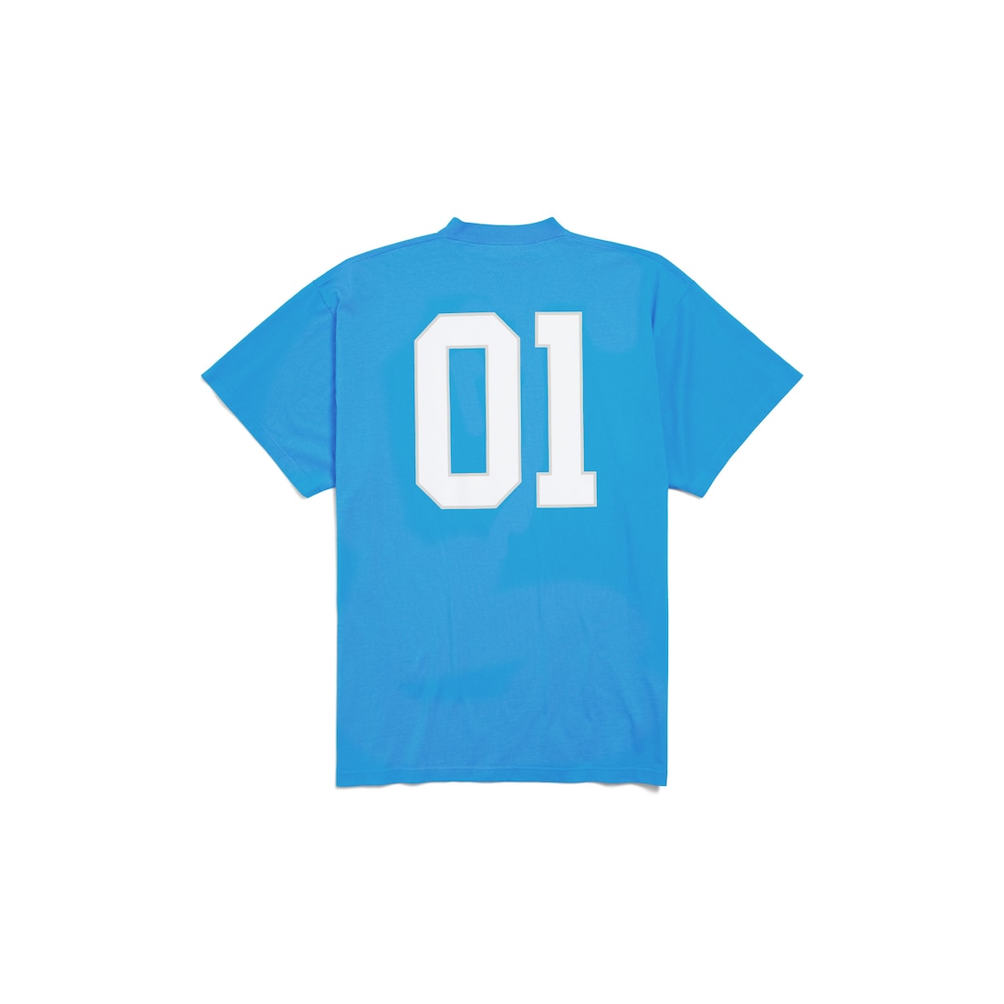 Balenciaga Camiseta Basketball Series Oversized para Hombre en Azul Venta caliente