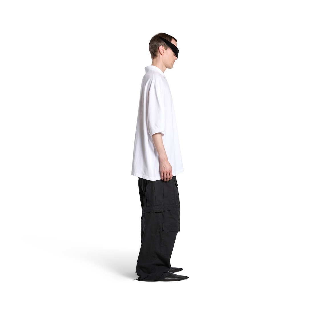 Balenciaga Polo Bb Classic Balenciaga Oversize para Hombre en Blanco Liquidación