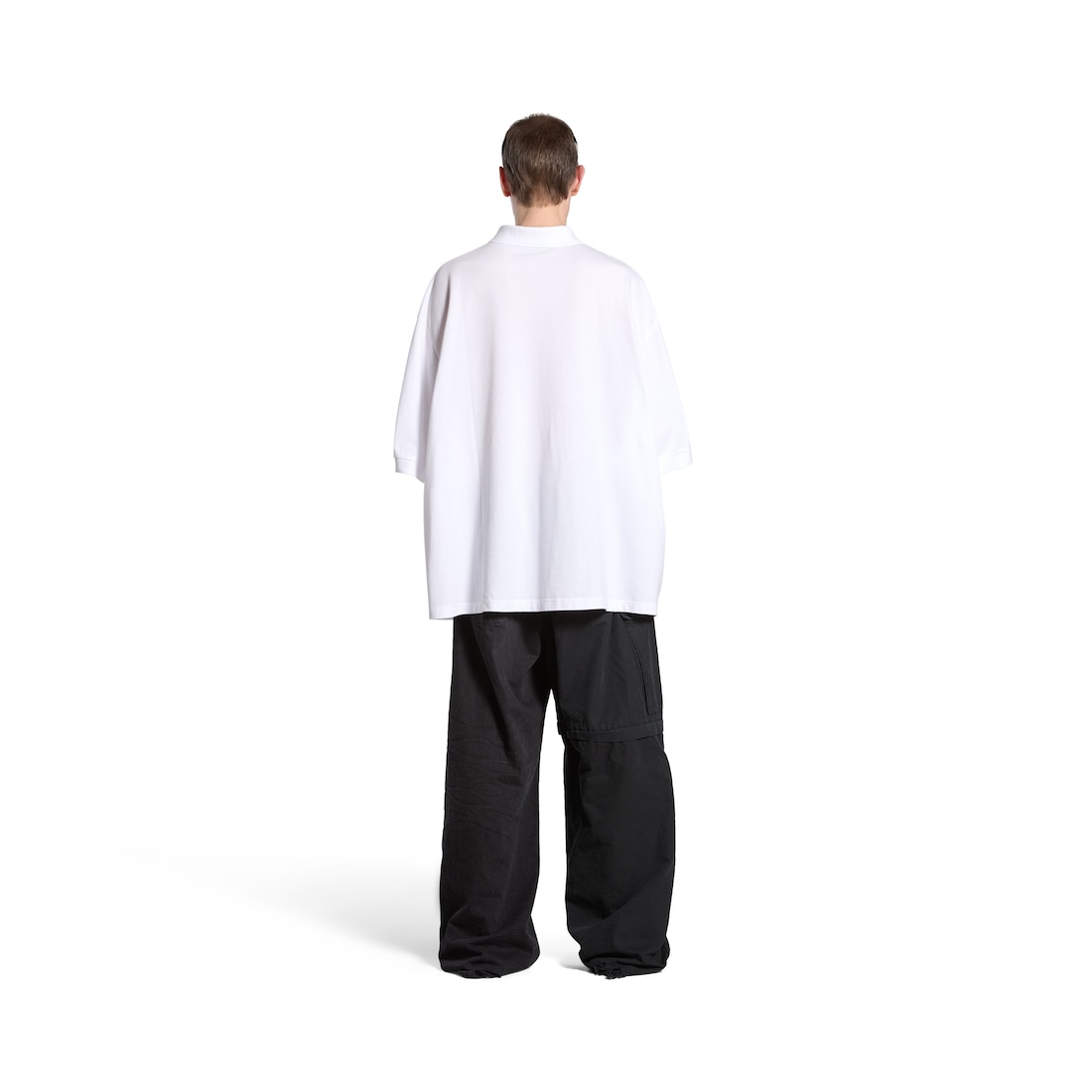Balenciaga Polo Bb Classic Balenciaga Oversize para Hombre en Blanco Liquidación