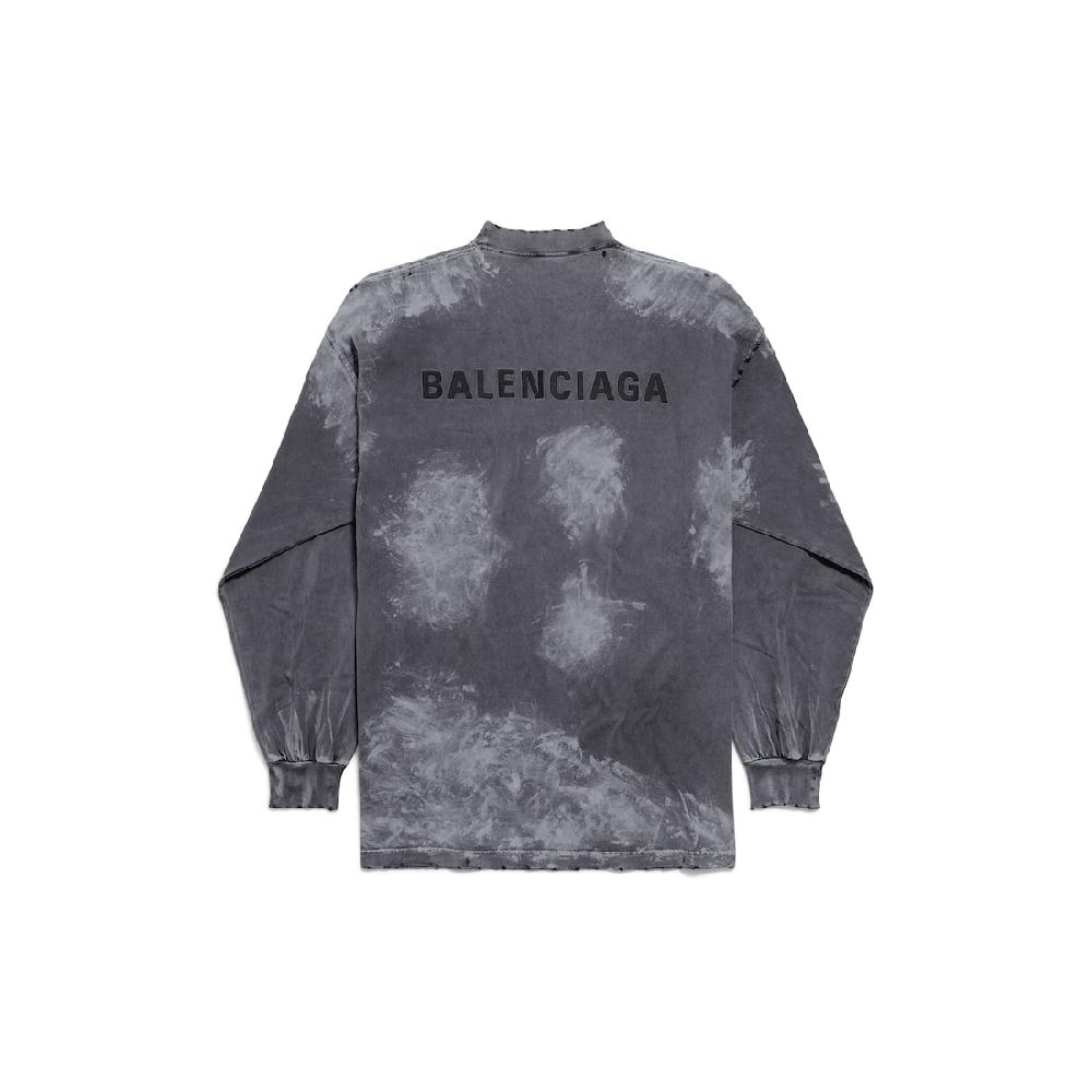 Balenciaga Camiseta De Manga Larga Balenciaga Back Large Fit para Hombre en Negro Envío gratis