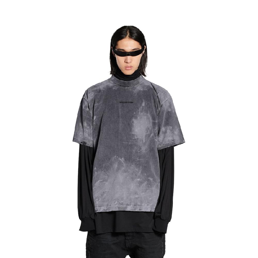 Balenciaga Camiseta Balenciaga Back Medium Fit para Hombre en Gris Últimos 3 días
