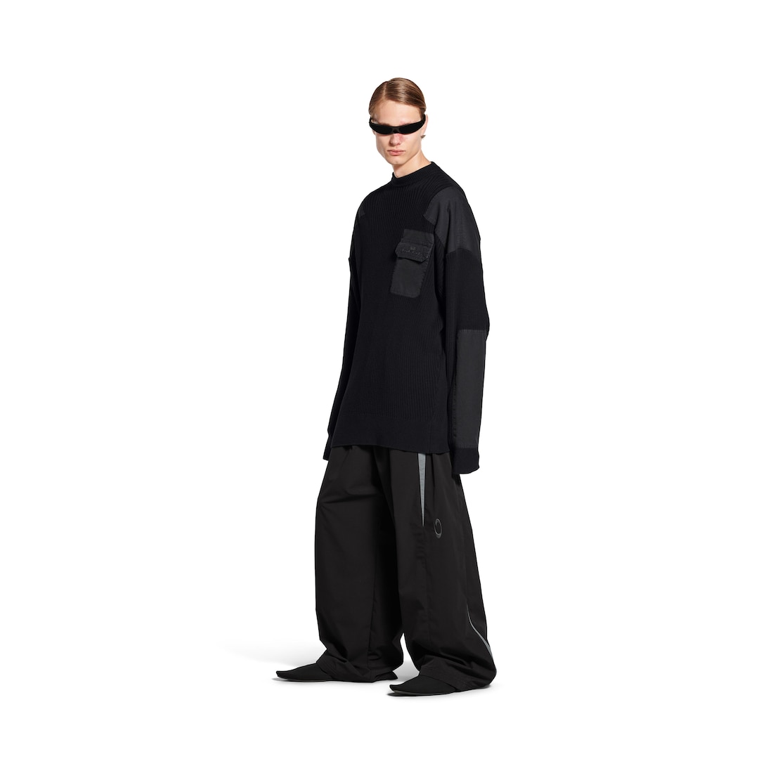 Balenciaga Jersey Military para Hombre en Negro