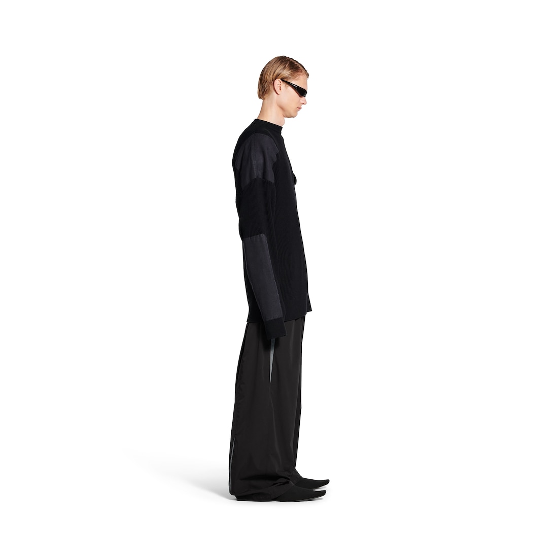 Balenciaga Jersey Military para Hombre en Negro Precio de fábrica