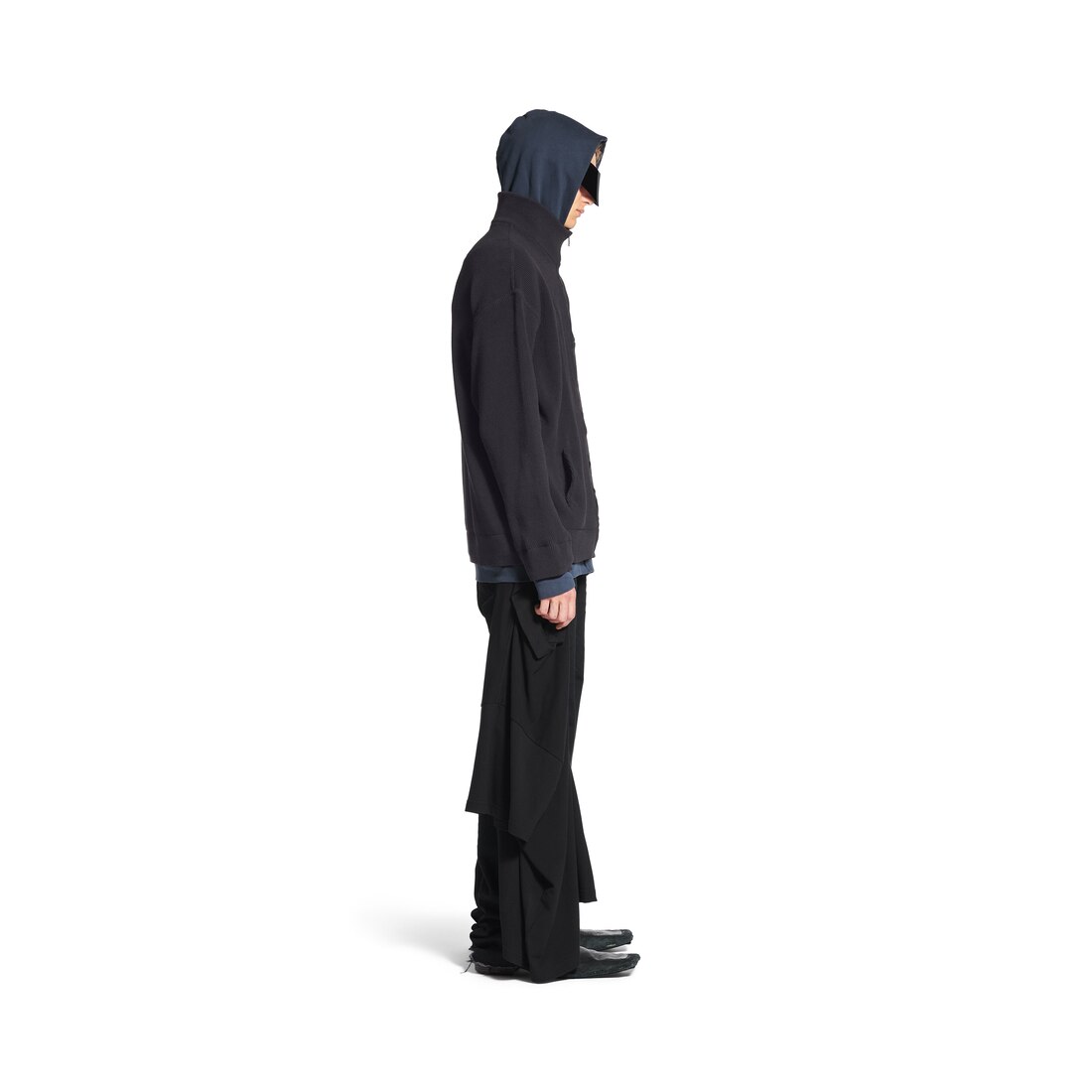 Balenciaga Cárdigan Con Cremallera Hybrid para Hombre en Negro Grandes descuentos
