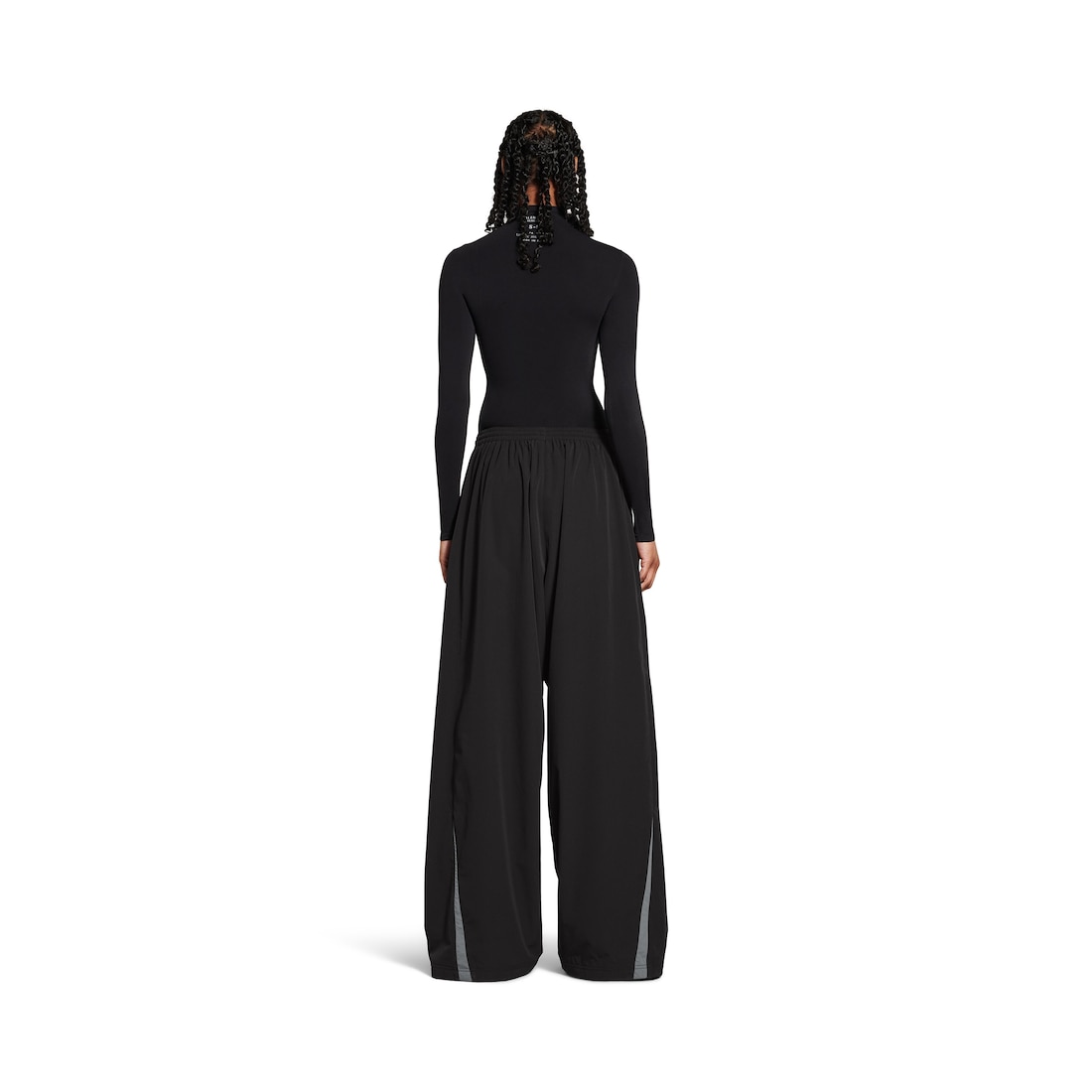 Balenciaga Pantalón Tracksuit Ancho para Hombre en Negro/gris Tienda de fábrica