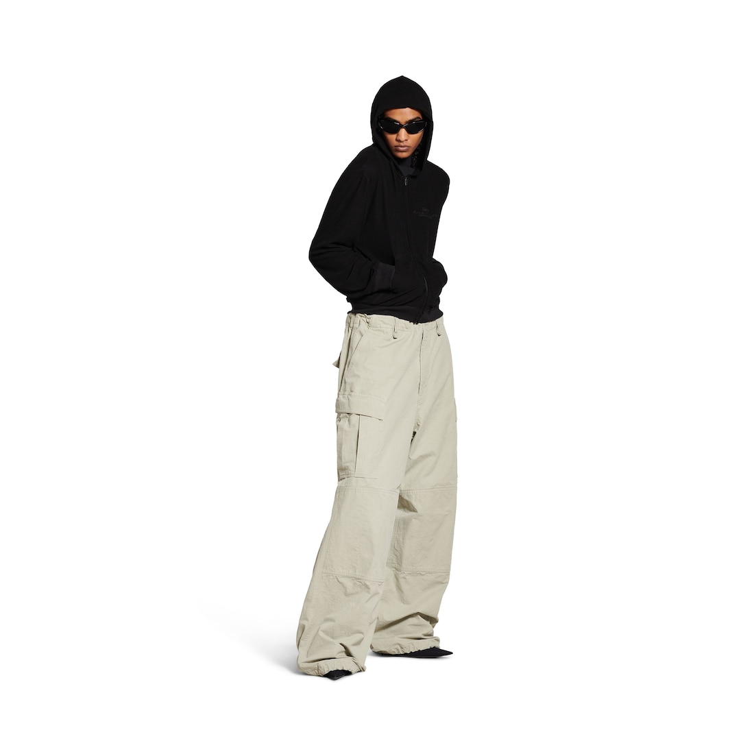 Balenciaga Pantalón Cargo Ancho para Hombre en Beige