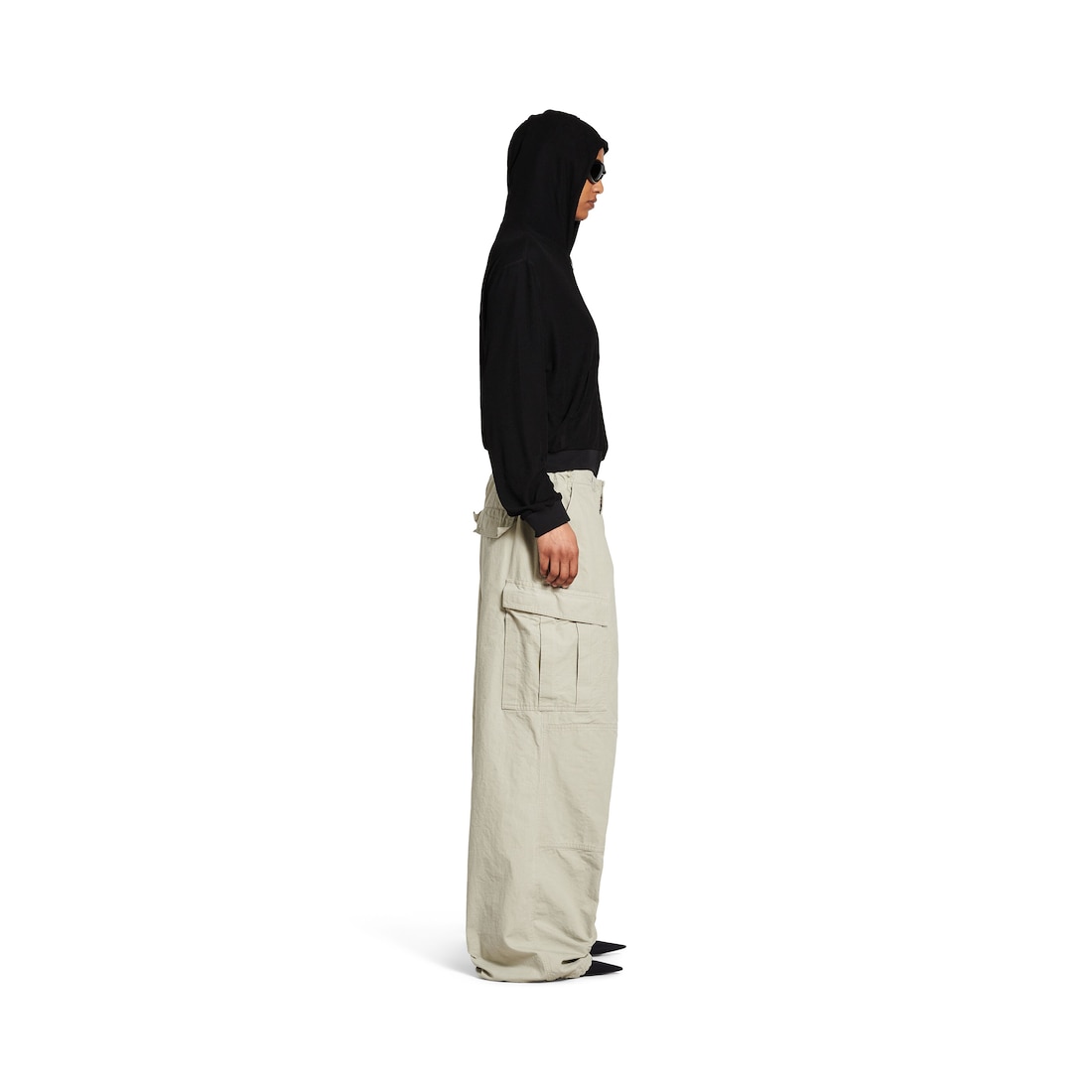 Balenciaga Pantalón Cargo Ancho para Hombre en Beige Limitado a 3 días