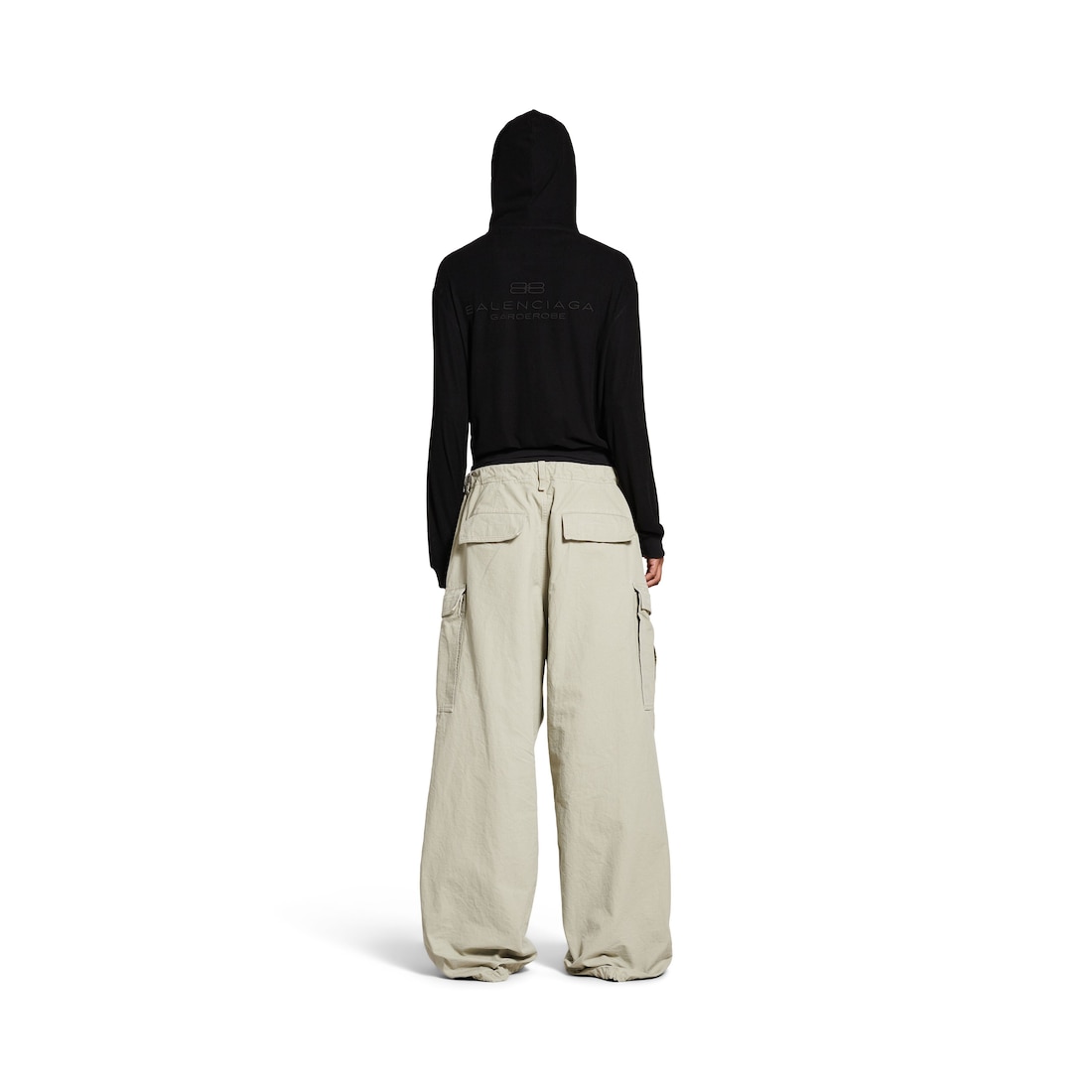 Balenciaga Pantalón Cargo Ancho para Hombre en Beige Limitado a 3 días