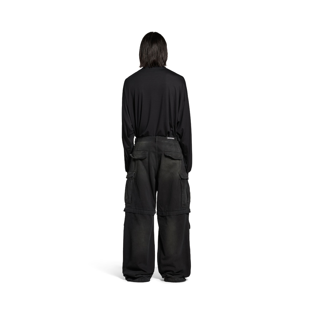 Balenciaga Pantalón Cargo para Hombre en Negro Ahorra y exporta