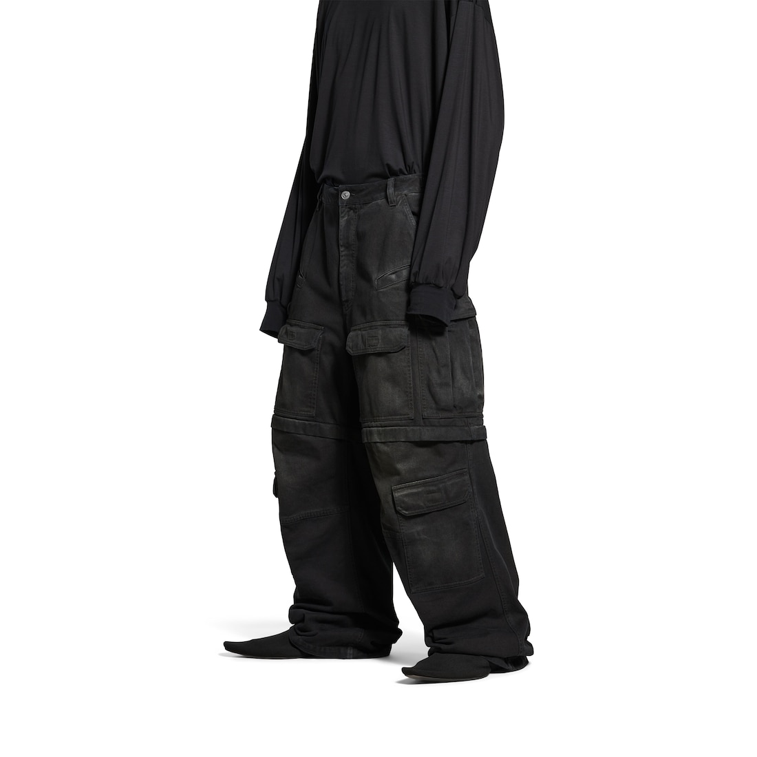 Balenciaga Pantalón Cargo para Hombre en Negro Ahorra y exporta