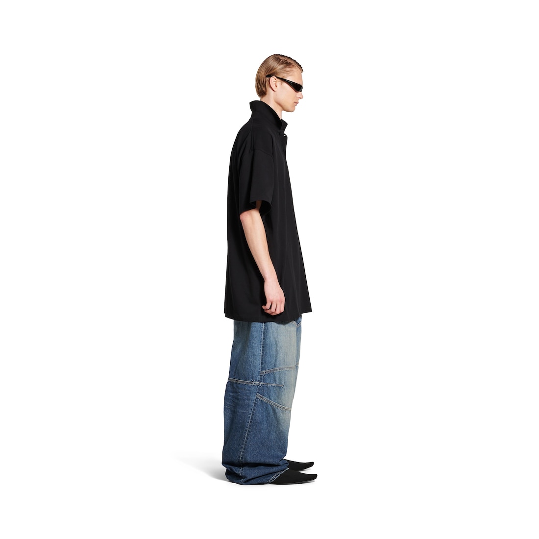Balenciaga Polo Bb Garderobe para Hombre en Negro Oferta exclusiva