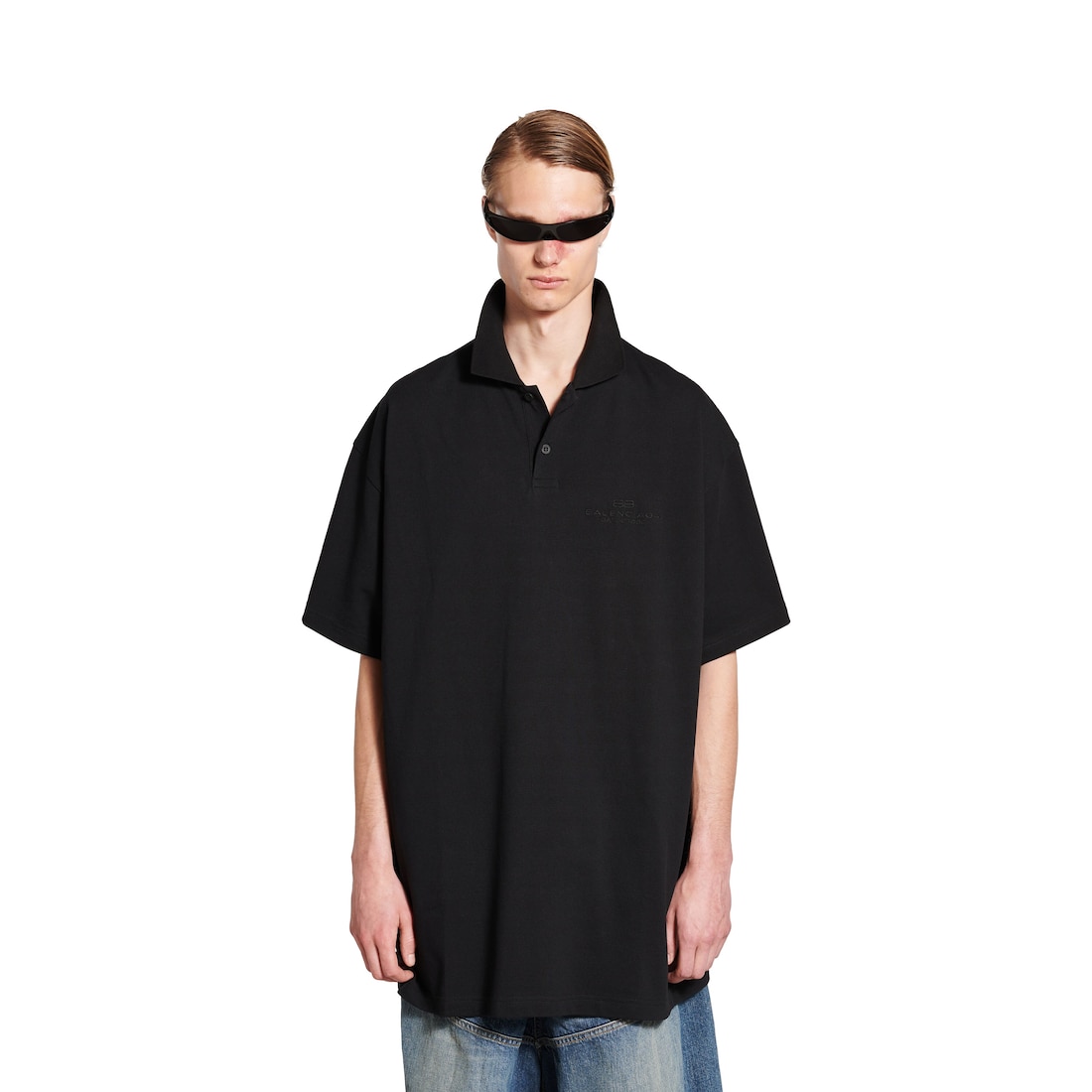 Balenciaga Polo Bb Garderobe para Hombre en Negro Oferta exclusiva