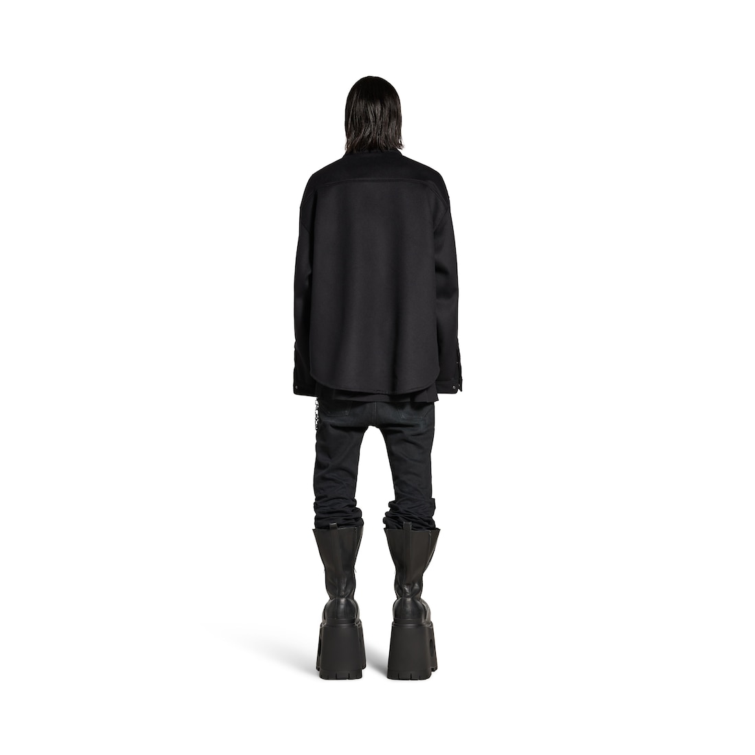 Balenciaga Camisa Acolchada para Hombre en Negro Ofertas especiales